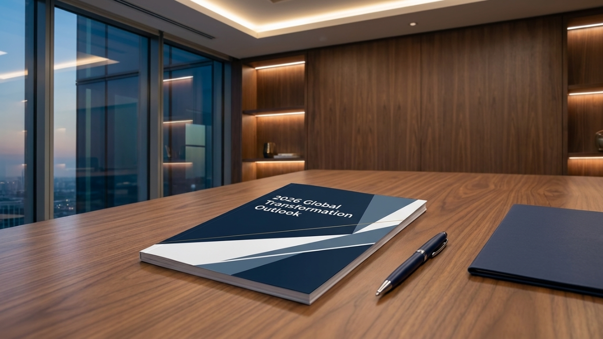 Cover of the 2026 Global Transformation Outlook report