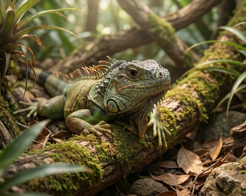Hero image: calm reptile in a natural or species-appropriate environment